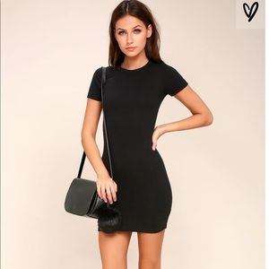 Lulu’s Short Sleeve Black Dress